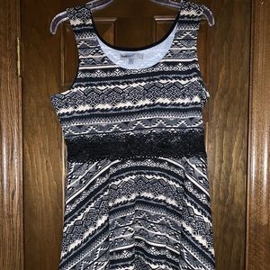 Tribal Print Fit and Flare Dress